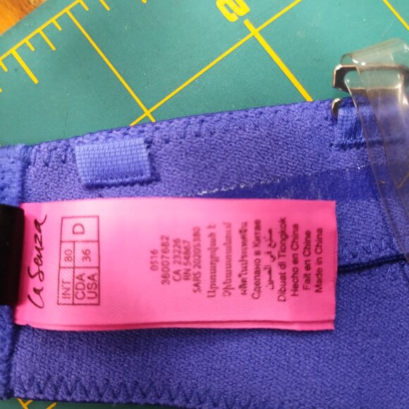 La SENZA Royal Blue Bejeweled Strapless Bra - Size 36D - Picture 6 of 6